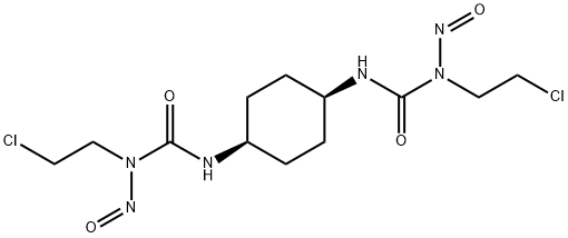 cis-1,4-Cyclohexylenebis(3-(2-chloroethyl)-3-nitrosourea),61137-59-5,结构式