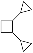 1,2-Dicyclopropylcyclobutane Structure