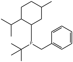 (1,1-Dimethylethyl)[5-methyl-2-(1-methylethyl)cyclohexyl](phenylmethyl)phosphine,61141-92-2,结构式