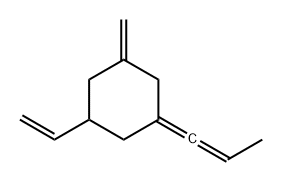 1-Ethenyl-3-methylene-5-(1-propenylidene)cyclohexane Structure