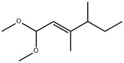 2-Hexenal diethyl acetal, trans 化学構造式