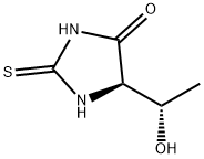4-Imidazolidinone, 5-(1-hydroxyethyl)-2-thioxo-, [R-(R*,S*)]- (9CI) Structure