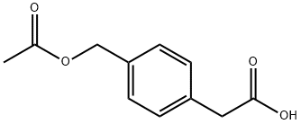 4-ACETOXYMETHYLPHENYLACETIC ACID Structure