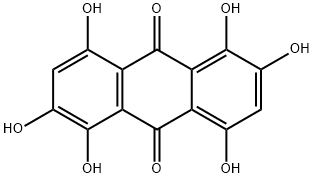 1,2,4,5,6,8-Hexahydroxyanthracene-9,10-dione,61169-36-6,结构式