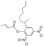 2-(1-methylheptyl)-4,6-dinitrophenyl crotonate  Struktur