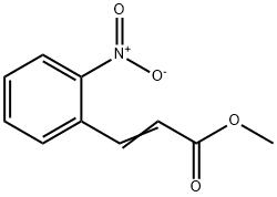 3-(2-ニトロフェニル)プロペン酸メチル 化学構造式