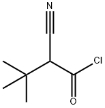 Butanoyl chloride, 2-cyano-3,3-dimethyl- Structure