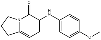 6-(4-METHOXYPHENYLAMINO)-2,3-DIHYDRO-1H-INDOLIZIN-5-ONE Struktur
