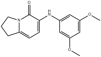 6-(3,5-DIMETHOXYPHENYLAMINO)-2,3-DIHYDRO-1H-INDOLIZIN-5-ONE Structure