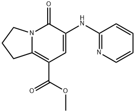 METHYL 5-OXO-6-(PYRIDIN-2-YLAMINO)-1,2,3,5-TETRAHYDROINDOLIZINE-8-CARBOXYLATE,612065-23-3,结构式