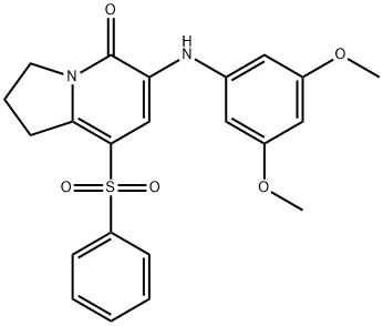 612065-27-7 8-BENZENESULFONYL-6-(3,5-DIMETHOXYPHENYLAMINO)-2,3-DIHYDRO-1H-INDOLIZIN-5-ONE