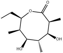 2-Oxocanone,8-ethyl-4,6-dihydroxy-3,5,7-trimethyl-,(3S,4S,5R,6R,7R,8R)-(9CI) 化学構造式