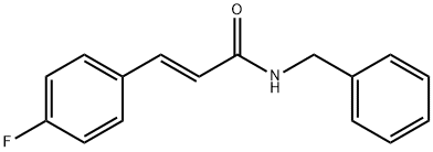 trans N-Benzyl-4-fluorocinnamamide, 612095-66-6, 结构式