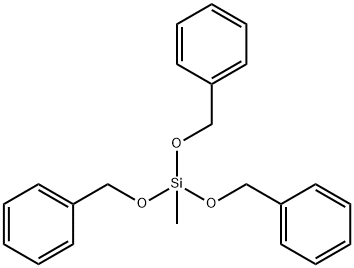 methyltris(phenylmethoxy)silane Struktur