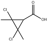 2,3-Dichloro-2,3-dimethylcyclopropanecarboxylic acid 结构式