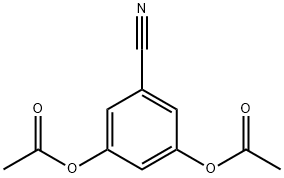 3,5-DIACETOXYBENZONITRILE Structure