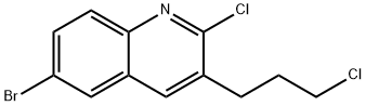 6-溴-2-氯-3-(3-氯丙基)喹啉 结构式