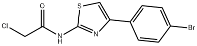N-[4-(4-bromophenyl)-1,3-thiazol-2-yl]-2-chloroacetamide Structure