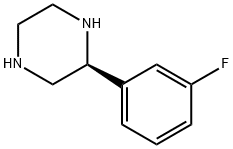 Piperazine, 2-(3-fluorophenyl)-, (2S)- (9CI) 结构式
