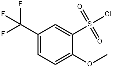 2-メトキシ-5-(トリフルオロメチル)ベンゼンスルホニルクロリド 化学構造式