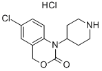 6-CHLORO-1-(PIPERIDIN-4-YL)-1,4-DIHYDRO-2H-3,1-BENZOXAZIN-2-ONE HYDROCHLORIDE Struktur