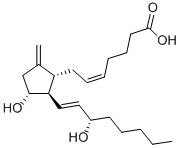 9-DEOXY-9-METHYLENE PROSTAGLANDIN E2 结构式