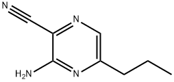 2-Pyrazinecarbonitrile,  3-amino-5-propyl-,61267-73-0,结构式