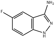 5-フルオロ-1H-インダゾール-3-アミン 化学構造式