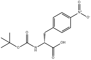 BOC-D-4-硝基苯丙氨酸,61280-75-9,结构式
