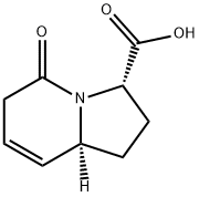 3-Indolizinecarboxylicacid,1,2,3,5,6,8a-hexahydro-5-oxo-,(3S,8aS)-(9CI) Structure