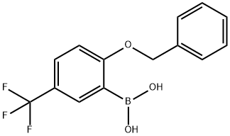 2-(BENZYLOXY)-5-(TRIFLUOROMETHYL)PHENYLBORONIC ACID Structure