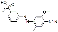 2-Methoxy-5-methyl-4-[(3-sulfophenyl)azo]benzenediazonium,61290-30-0,结构式