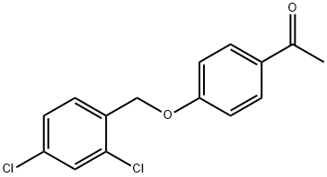 1-(4-[(2,4-DICHLOROBENZYL)OXY]PHENYL)-1-ETHANONE Structure