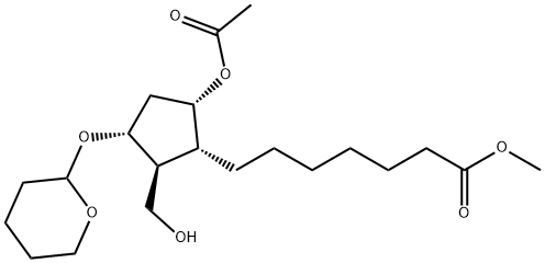 시클로펜탄헵탄산,5-(아세틸옥시)-2-(히드록시메틸)-3-[(테트라히드로-2H-피란-2-일)옥시]-,메틸에스테르,(1R,2S,3R,5S)-