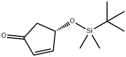 (4S)-(-)-T-BUTYLDIMETHYLSILOXY-2-CYCLOPENTEN-1-ONE Struktur