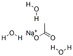三水合醋酸钠, 6131-90-4, 结构式
