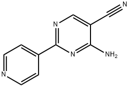 4-AMINO-2-(4-PYRIDYL)PYRIMIDINE-5-CARBONITRILE Structure