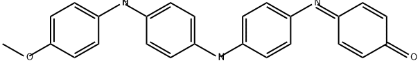4-[[4-[[4-[(4-Methoxyphenyl)amino]phenyl]amino]phenyl]imino]-2,5-cyclohexadien-1-one,61318-58-9,结构式
