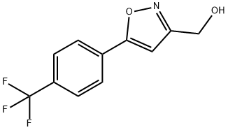 5-[4-(TRIFLUOROMETHYL)PHENYL]-3-ISOXAZOLEMETHANOL 化学構造式