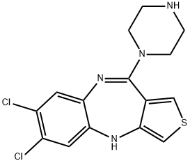 4H-Thieno3,4-b1,5benzodiazepine, 6,7-dichloro-10-(1-piperazinyl)-|