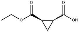 1,2-Cyclopropanedicarboxylicacid,monoethylester,(1R,2R)-(9CI) Structure