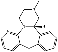 (S)-1,2,3,4,10,14b-hexahydro-2-methylpyrazino[2,1-a]pyrido[2,3-c][2]benzazepine Structure