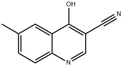 4-羟基-6-甲基喹啉-3-腈, 61338-30-5, 结构式