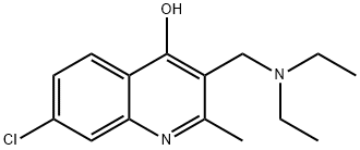 7-chloro-3-(diethylaminomethyl)-2-methyl-1H-quinolin-4-one,61342-96-9,结构式