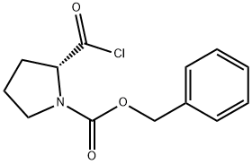 (R)-N-[(phenylmethoxy)carbonyl]-2-pyrrolidinecarbonyl chloride Struktur