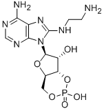 8-(2-氨基乙基)氨基腺苷-3',5'-环磷酸,61363-29-9,结构式