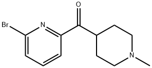 (6-broMopyridin-2-yl)(1-Methylpiperidin-4-yl)Methanone Struktur