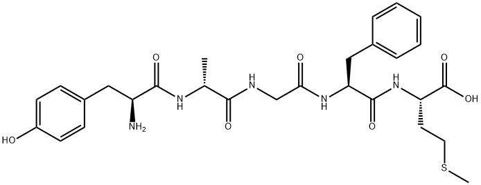 TYR-D-ALA-GLY-PHE-MET, 61370-87-4, 结构式