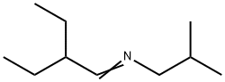 N-(2-Ethylbutylidene)-2-methyl-1-propanamine 结构式