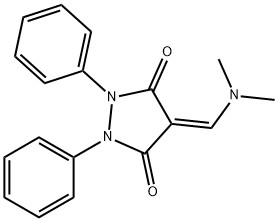 4-[(Dimethylamino)methylene]-1,2-diphenyl-3,5-pyrazolidinedione,6139-74-8,结构式